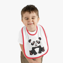 Load image into Gallery viewer, Baby Contrast Trim Jersey Bib