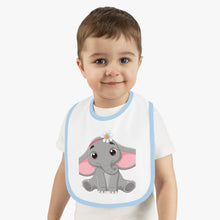 Load image into Gallery viewer, Baby Contrast Trim Jersey Bib