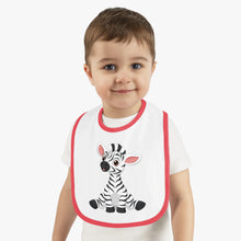 Load image into Gallery viewer, Baby Contrast Trim Jersey Bib