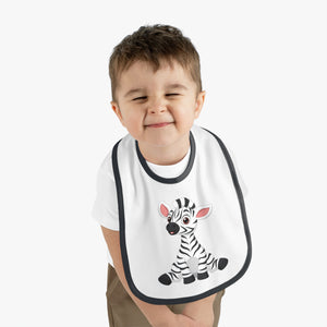 Baby Contrast Trim Jersey Bib