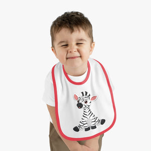 Baby Contrast Trim Jersey Bib