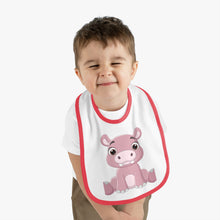 Load image into Gallery viewer, Baby Contrast Trim Jersey Bib