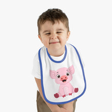 Load image into Gallery viewer, Baby Contrast Trim Jersey Bib