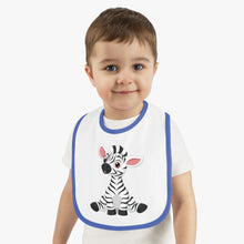 Load image into Gallery viewer, Baby Contrast Trim Jersey Bib