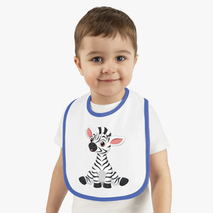 Baby Contrast Trim Jersey Bib