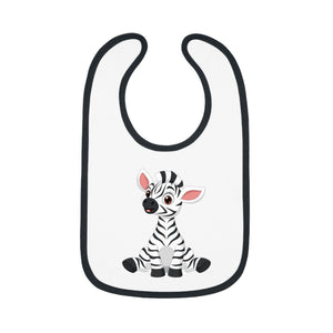 Baby Contrast Trim Jersey Bib