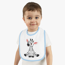 Load image into Gallery viewer, Baby Contrast Trim Jersey Bib