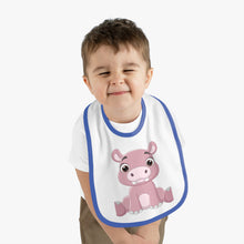 Load image into Gallery viewer, Baby Contrast Trim Jersey Bib