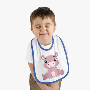 Baby Contrast Trim Jersey Bib