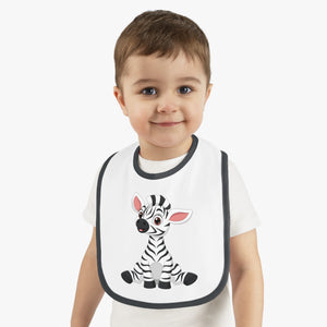 Baby Contrast Trim Jersey Bib