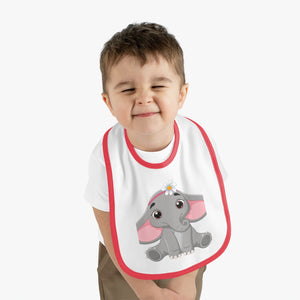 Baby Contrast Trim Jersey Bib