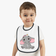 Load image into Gallery viewer, Baby Contrast Trim Jersey Bib