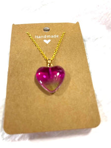 Resin Heart Necklace