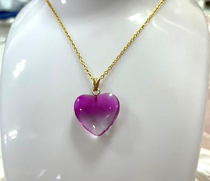 Resin Heart Necklace