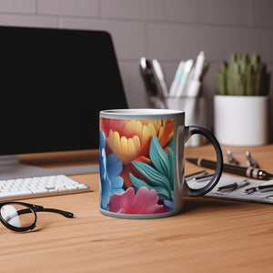 Magic Watercolor Floral Mugs