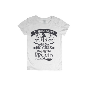 Womens Witchy Broom T-Shirts