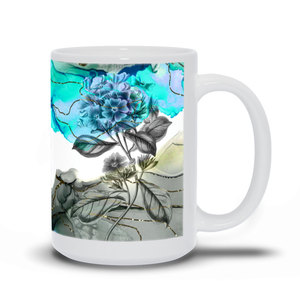 Blue Watercolor Mugs