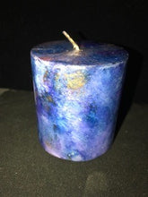 Load image into Gallery viewer, Alcohol Ink Pillar Candles small