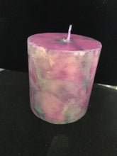 Load image into Gallery viewer, Alcohol Ink Pillar Candles small