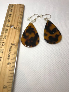 Leopard Print Acrylic Earrings