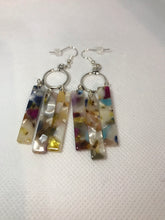 Load image into Gallery viewer, Tier Multi Acrylic Fringe Earrings