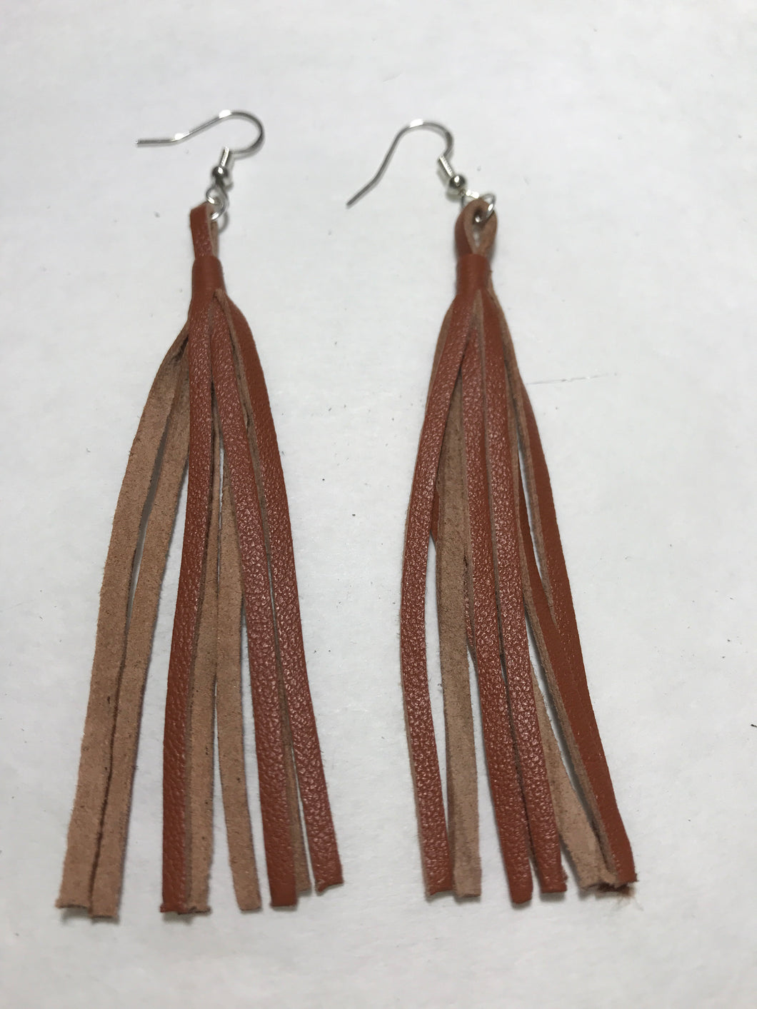 Leather Tassel Earrings