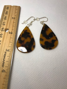 Leopard Print Acrylic Earrings