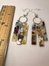 Load image into Gallery viewer, Tier Multi Acrylic Fringe Earrings