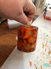 Load image into Gallery viewer, Alcohol Ink Pillar Candles small