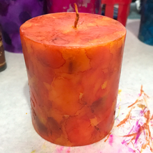 Load image into Gallery viewer, Alcohol Ink Pillar Candles small