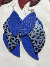 Load image into Gallery viewer, Faux Leather multi-layered earrings