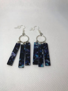 Tier Multi Acrylic Fringe Earrings