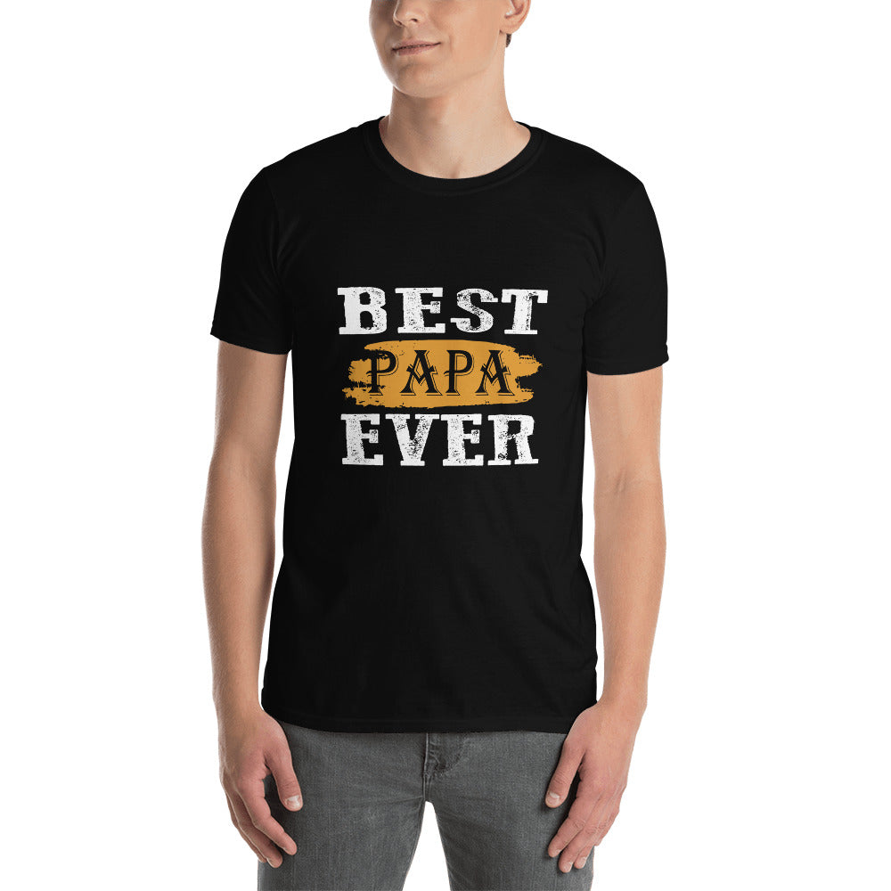 Best PAPA Ever Short-Sleeve Cotton T-Shirt