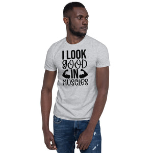 Muscle Short-Sleeve Unisex Cotton T-Shirt