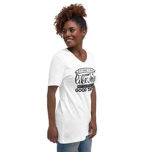 Womens It's ok Short Sleeve V-Neck T-Shirt