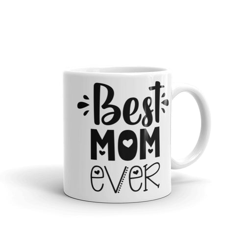 Best Mom White Glossy Ceramic Mug