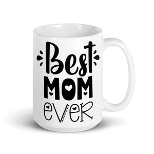 Best Mom White Glossy Ceramic Mug